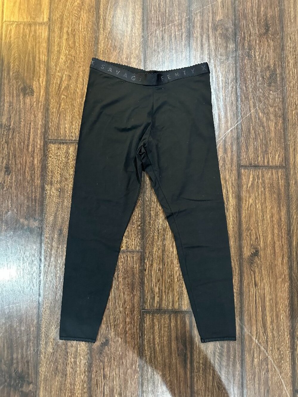 NWT Savage X Fenty Logo Waistband Black Leggings - XL